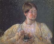 Mary Cassatt Hot chocolate Spain oil painting artist